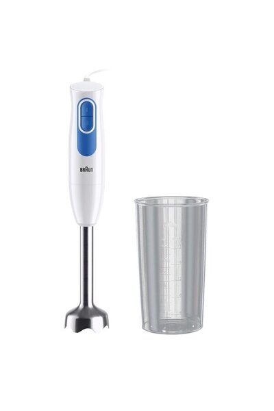 Braun Mixer vertical MQ20.001M, 0,6l, 600W, 2 setări de viteză, alb-albastru