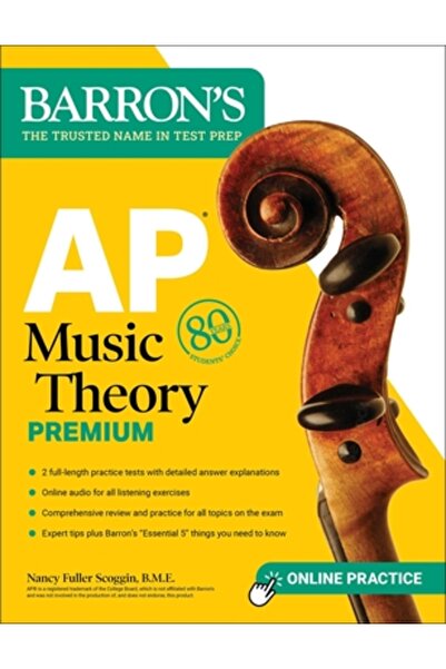 Barrons Education Series AP Music Theory Premium: 2 Practice Tests + Comprehe...