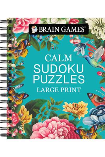 Pubn Intl Jocuri pentru creier - Calm: Puzzle-uri Sudoku - Litere mari