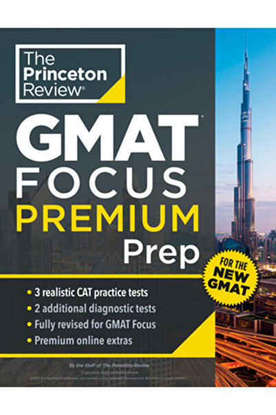 Princeton Review Pregătire GMAT Focus Premium: 3 examene complete pentru pisi...
