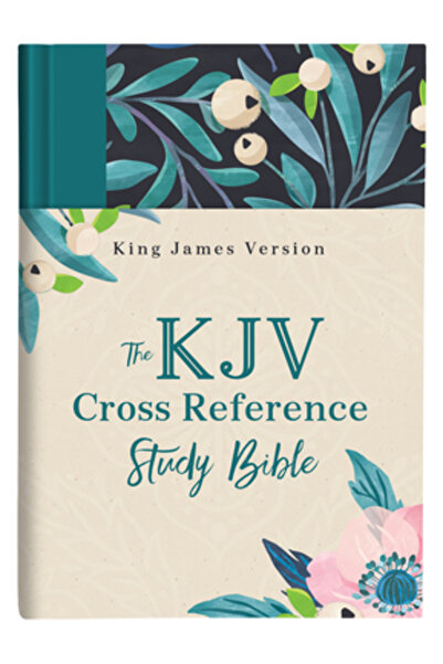 Barbour Publ Inc Biblia de studiu cu referințe încrucișate KJV -- Floral turcoaz