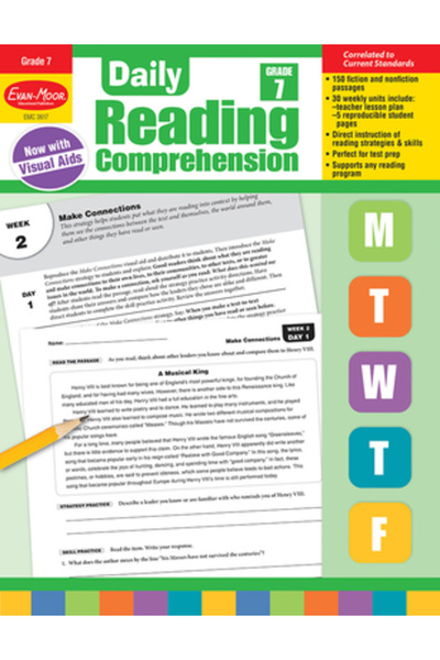 Evan-Moor Educ Publ Înțelegerea lecturii zilnice, clasa a VII-a