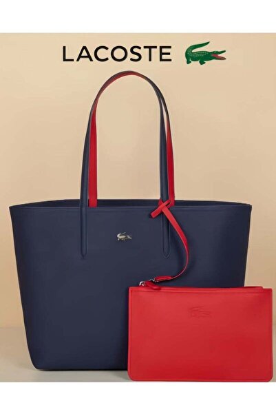 Generic Women's Double sided Two tone Large Capacity Handbag,Fashionable Multi functional,Red