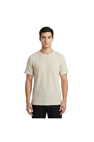 trender Tricou bărbătesc cu decolteu O 4025 CREAM