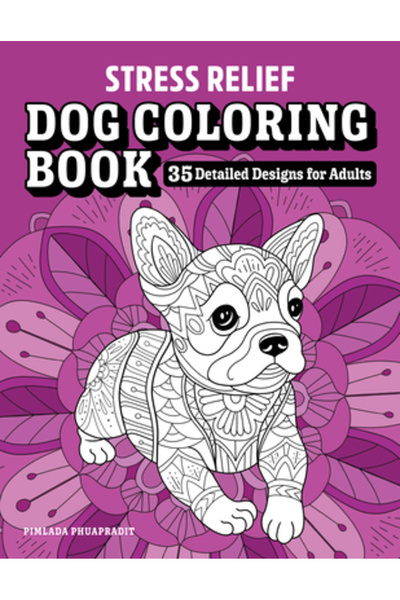 Rockridge Pr Carte de colorat pentru câini care ajută la ameliorarea stresulu...