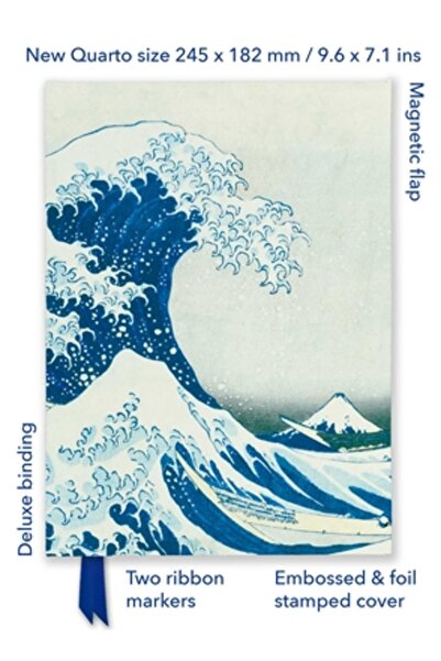 Flame Tree Pub Katsushika Hokusai: Marele Val (Jurnal Quarto Dejucat)