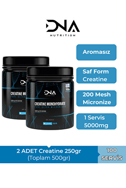 Dna Nutrition Creatine 250gr X 2 Adet (TOPLAM 500GR - 100 SERVİS)