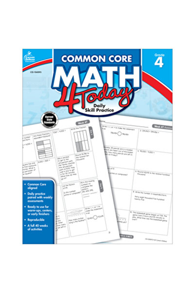 BIBLIOBAZAAR Matematică Common Core 4 Astăzi, Clasa a IV-a: Exersarea zilnică...