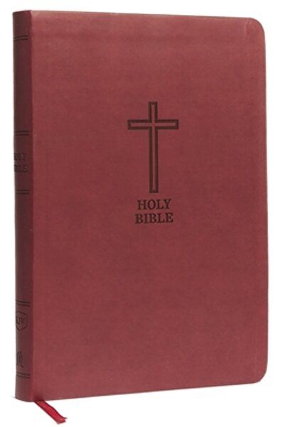 Nelsonword Pub Group KJV, Thinline Bible, Large Print, Imitation Leather, Red...