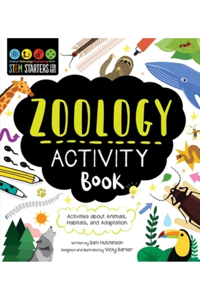 Skyhorse Pub Carte de activități de zoologie pentru copii, cu teme de început...