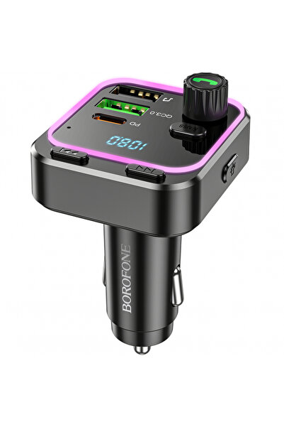 Borofone Modulator FM Bluetooth BC53 Highway, 2 x USB-A - 1 x USB-C
