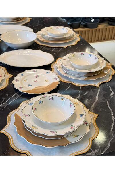Onedekor 24 Parça Belle Rose Porselen Yemek Takımı