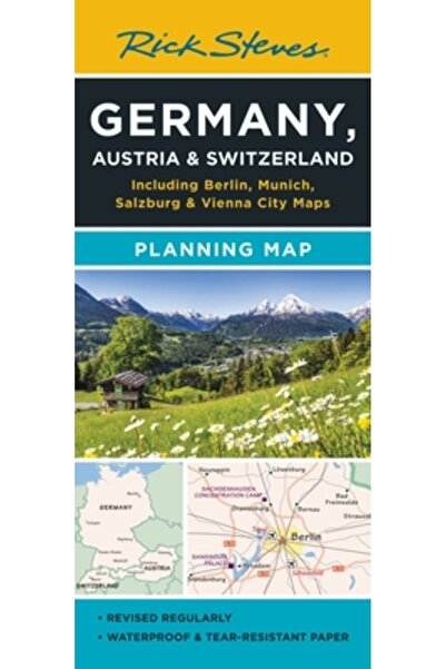 Avalon Travel Publ Rick Steves Hartă de planificare Germania, Austria și Elveția: Inclusiv Berlin, München, Salzburg și Viena
