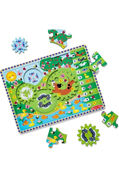 Melissa & Doug 24-Piece Wooden Jigsaw Puzzle - Animal Race