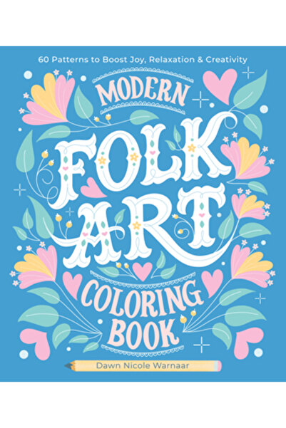 Better Day Books Carte de colorat cu artă populară modernă: 60 de modele pent...