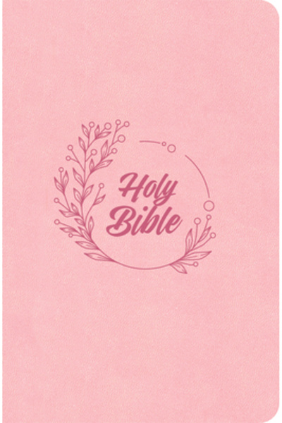 Holman A J Biblia compactă KJV, ediție economică, textură din piele roz pal