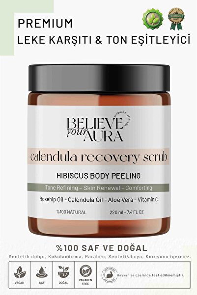 Believe Your Aura Leke Karşıtı Vücut Peelingi - Ton Eşitleyici Aydınlatıcı Ba...