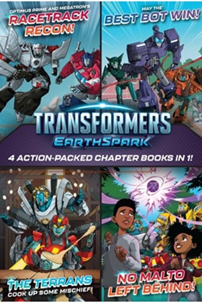 Simon & Schuster Books You Transformers Earthspark - 4 cărți cu capitole plin...