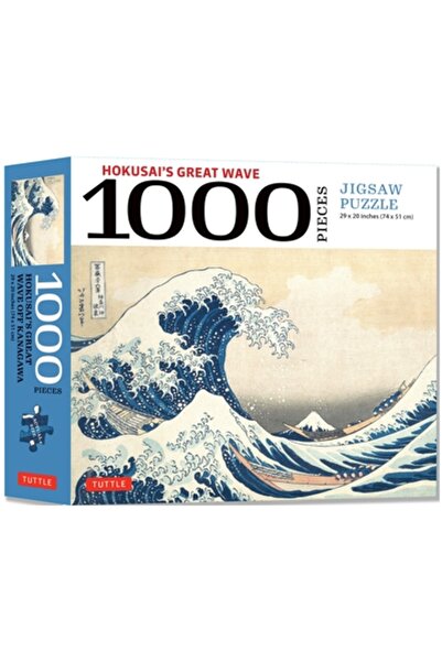 Tuttle Pub Marele Val al lui Hokusai - Puzzle de 1000 de piese: Dimensiune fi...