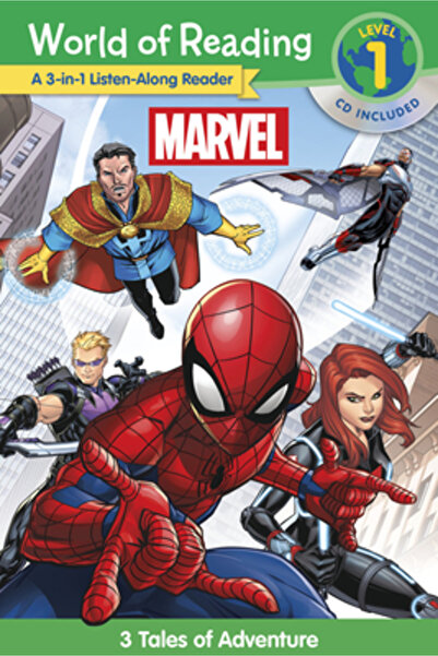 Marvel Comics World of Reading Marvel 3-In-1 Listen-Along Reader: 3 Tales of Adventure [With Audio CD]