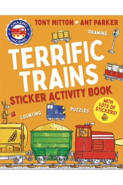 KINGFISHER Caiet de activități cu autocolante Mașini uimitoare Trenuri grozave