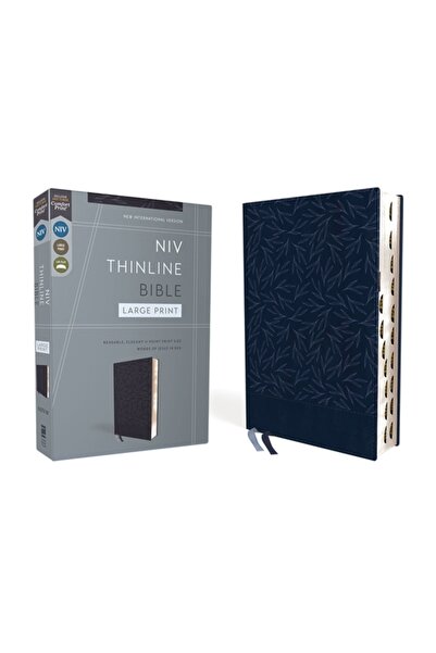 Zondervan Niv, Biblie cu linii subțiri, Tipărire mare, Text textil moale, Ble...