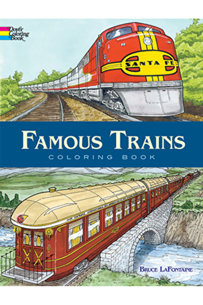 Dover Publications Trenuri celebre: Carte de colorat