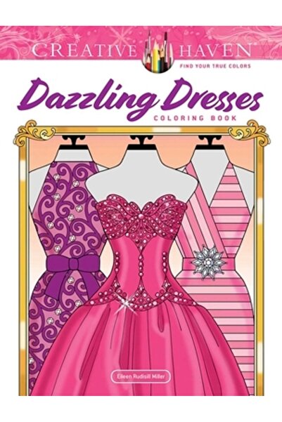 Dover Pubn Inc Carte de colorat Creative Haven cu rochii orbitoare