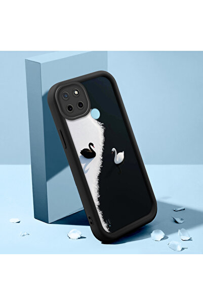 Hontinga حافظة هاتف من السيليكون الناعم المتوافقة مع هاتف Realme C25Y/C21Y مض...