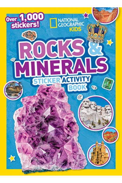 Natl Geographic Soc Caiet de activități cu stickere Roci și minerale