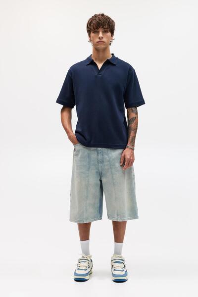 Pull & Bear Kısa kollu interlok polo