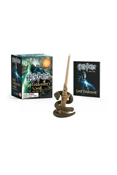 Running Pr Book Publ Harry Potter Lord Voldemort's Wand with Sticker Kit [With Book(s) and 8-Inch Light-Up Replica of Lor