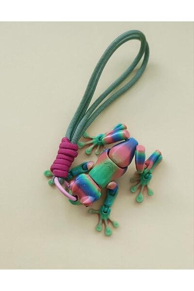 Hd Marketim Breloc Ornament pentru geantă Broasca cu articulație mobilă Jucăr...