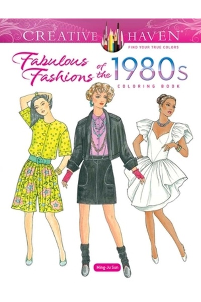 Dover Pubn Inc Carte de colorat Creative Haven: Modă fabuloasă a anilor 1980