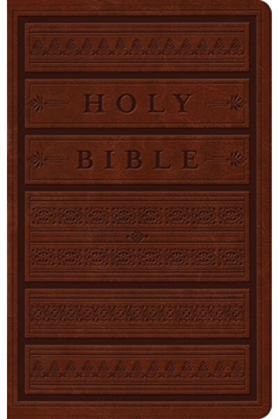 Cambridge Univ Pr Biblia ESV cu caractere mari, dimensiune personală (Trutone, maro, model gravat pe șemineu)