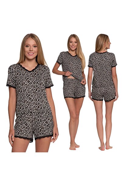 MORAJ WOMEN'S CAMOUFLAGE PYJAMAS T-SHIRT SHORT SLEEVE SHORTS