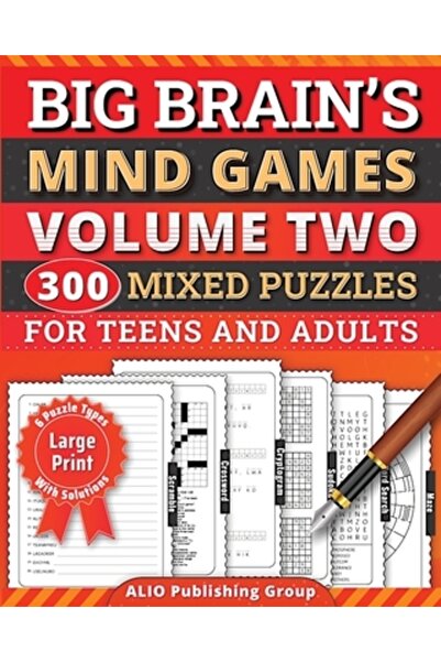 INDEPENDENT CAT Jocurile Minții Big Brain Volumul Doi 300 Puzzle-uri Mixte pe...