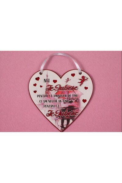 OEM Wooden plaque with message - Valentine's day