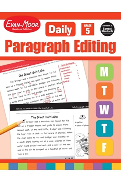 Evan-Moor Educational Publishers Editarea zilnică a paragrafelor, clasa a 5-a