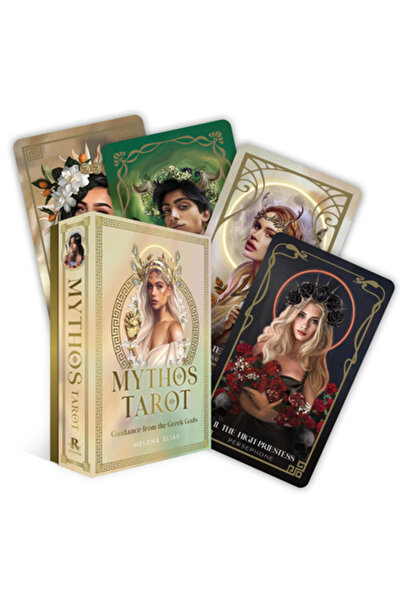 Rockpool Pub Tarot Mythos: Îndrumare de la zeii greci (78 de cărți aurite și ...