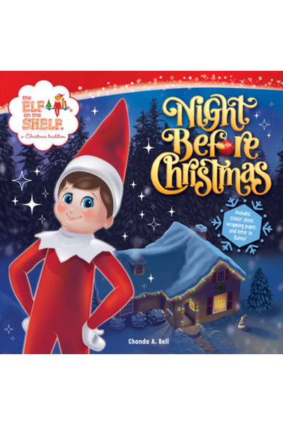HarperCollins Publishers Elful de pe raft: Noaptea dinaintea Crăciunului: Include o scrisoare către Moș Crăciun, hârtie de împachetat cu tematică de elfi,