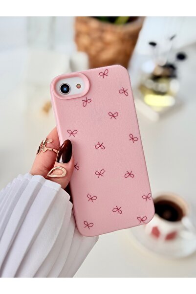 Go Aksesuar Iphone 7 - 8 - Se 2020 - Se 2022 Uyumlu Baskı Pembe Fiyonk Siliko...