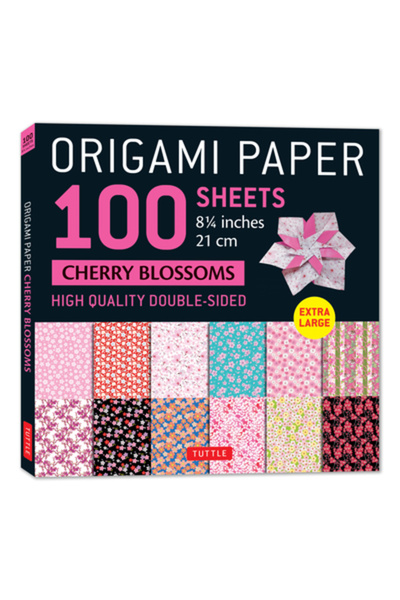Tuttle Pub Hârtie Origami 100 de coli Flori de cireș 8 1/4 (21 CM): Coli Orig...