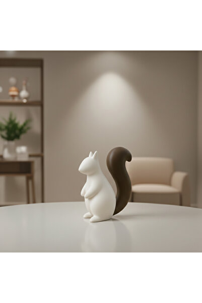 Decorius Minimalist Sincap Biblosu | Modern Dekoratif Sincap Figürü | Salon, ...