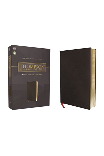 Zondervan Biblia Nasb, Thompson cu referințe în lanț, piele sintetică, neagră...
