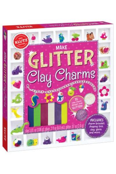 KLUTZ Faceți brelocuri din lut cu sclipici