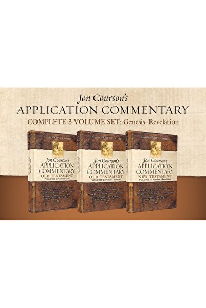 Thomas Nelson Pub Jon Courson's Application Commentary, Complete 3-Volume Set: Genesis - Revelation