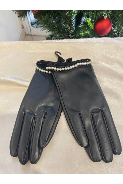 Mavi Zarafet Kadın Deri Eldiven