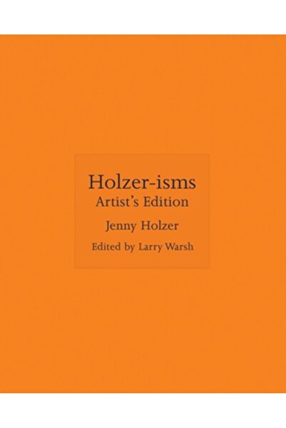 Princeton Univ Pr Holzer-isme: Ediția artistului