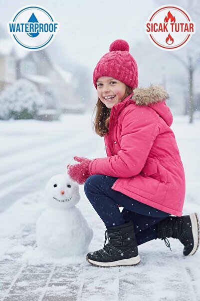 U.S. Polo Assn. U.S. Polo Assn. Black Girl's Snow Boots / Boots Usp-A2532